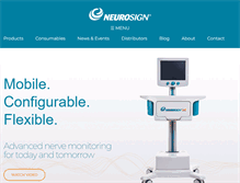 Tablet Screenshot of neurosignsurgical.com